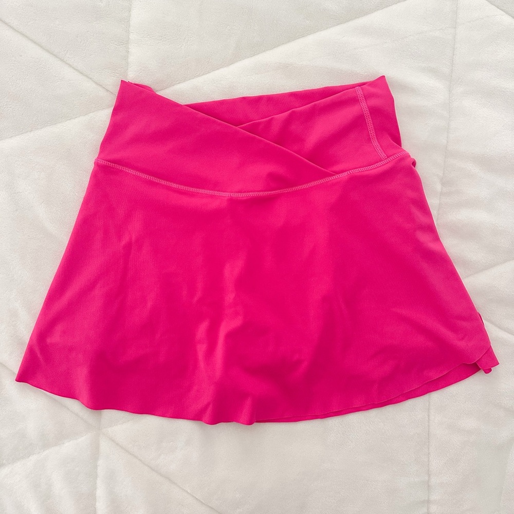 Vibrant Pink Women's Crossover Active Skirt